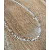 Chaîne Fine Maille Figaro 50 cm Argent Massif 925/1000 Bijoux