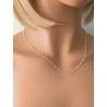 Chaîne Fine Maille Figaro 50 cm Argent Massif 925/1000 Bijoux