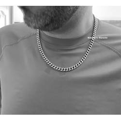 Chaîne Homme Maille Gourmette 50 CM Acier Inoxydable