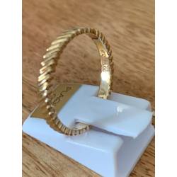 Bagues Céramique et Plaqué Or Triple Assemblage T50-52-54-56-58-60