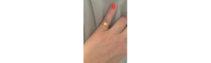 Bague Alliance Martelée Plaqué or 18 CARATS 750 Millièmes Tailles au CHOIX