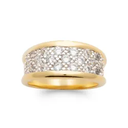 Bague Éclat Impérial – Plaqué Or 18 Carats 750/000 – Zirconiums T50 à 62