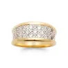 Bague Éclat Impérial – Plaqué Or 18 Carats 750/000 – Zirconiums T50 à 62