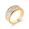 Bague Empierrée Zirconium Plaqué or 18 CARATS T48 à 66