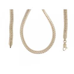 Bracelet Maille Anglaise 20cm X 5mm En Plaqué Or 18 carats Bijou NEUF