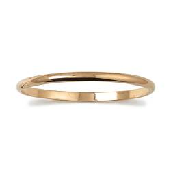 Bracelet Demi-Jonc Épais 5MM X 62MM Plaqué Or 18 Carats