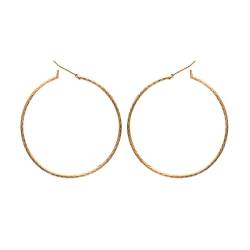 Créoles fines 6 cm Torsadées Plaqué Or 18 CARTAS 750/000