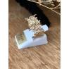 Bague Taille 50 Symbole "Fleurs" En Plaqué Or 18 Carats 750/000