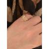 Bague Taille 50 Symbole "Fleurs" En Plaqué Or 18 Carats 750/000