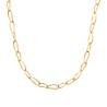 Collier Maillons Entrelacés Ovales En Plaqué Or 18 Carats 750/000