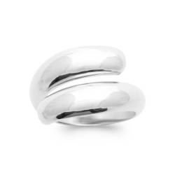 Bague Goutte D'eau En Argent Massif 925/000 Rhodié T50 à T60