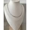 Collier Ras De Cou Tressé En Argent Massif 925/000 Rhodié