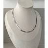 Collier Maille Miroir 42cm En Argent Massif 925/1000 Rhodié