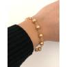 Bracelet Boules 8MM Plaqué Or 18 CARATS 750/1000