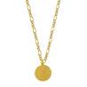 Collier Sautoir Chaîne 80cm avec pièce Romaine en argent 925/000 doré Vermeil