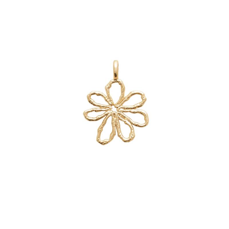 Pendentif Fleur En Plaqué Or 18 Carats 750/000