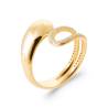 Bague Goutte D'eau Empierrée Zirconium Plaqué Or 18 carats 750/1000 T50 à T60