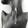 Collier Charms Soleil & Étoile Oz En Argent Massif Rhodié 925/000