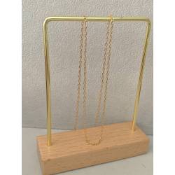 Chaîne forçat longueur 70 cm Plaqué Or 18 carats 750/1000