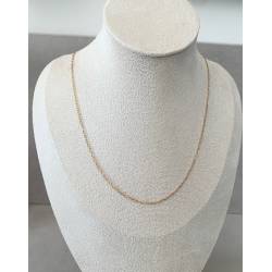 Chaîne forçat longueur 70 cm Plaqué Or 18 carats 750/1000