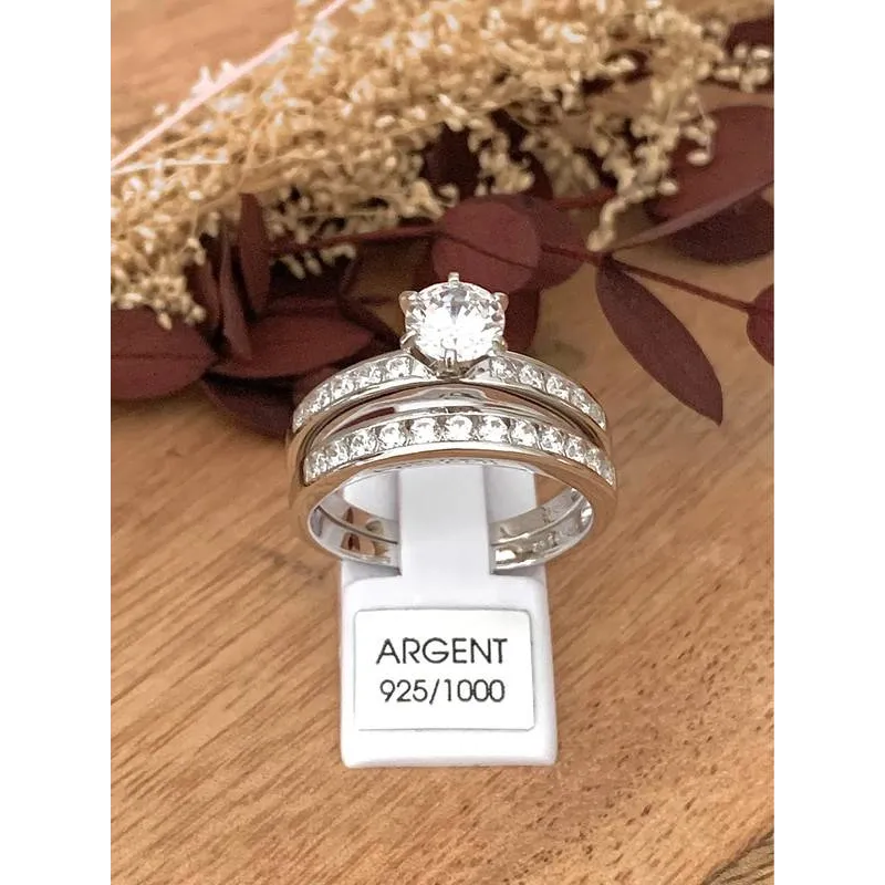 Alliance En Argent Massif 925 - Taille 60 (diam. 19,2 Mm), Occasion Bon état