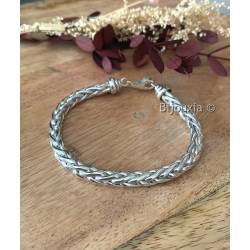 Bracelet Maille Palmier 19CM En Argent Massif 925/1000