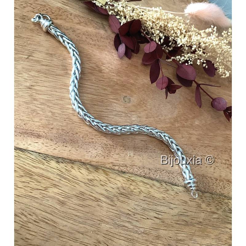 Bracelet Argent Massif 925 – Articulé – 19 Cm – Neuf Sous étiquette