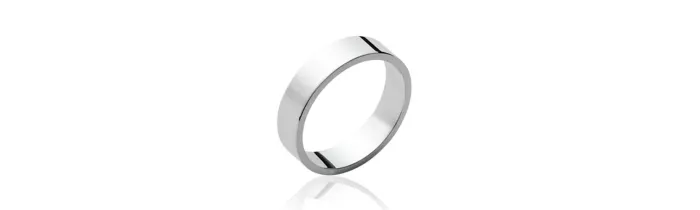 Bague Alliance épaisse 5MM Argent Massif 925/000 Rhodié T50 à 68