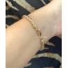Bracelet Maille Palmier 19CM En Plaqué Or 18 Carats 750/1000