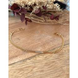 Bracelet maille gourmette...