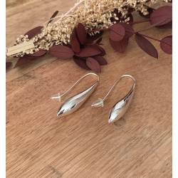 Boucles D'oreilles goutte D'eau Argent Massif 925/1000