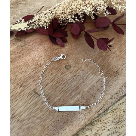 Bracelet Gourmette identité pour bébé/enfant En Argent 925