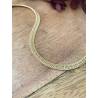 Bracelet Souple Maille Anglaise 21CM En Plaqué or 750/1000 Poinçonné