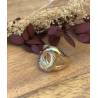 Bague Taille 56 Large Ciselée Nœud Entrelacé Plaqué or 18 Carats 750/000