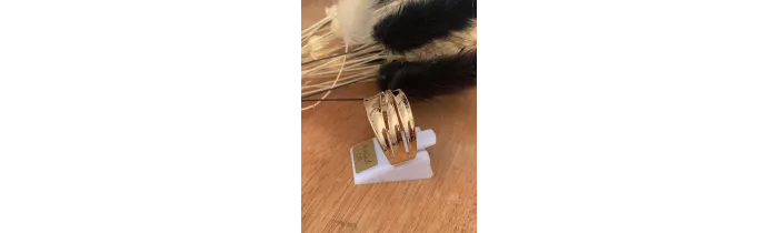 Bague Rangs Ajourés En Plaqué or 18 CARATS 750 Millièmes Tailles 48 à 68