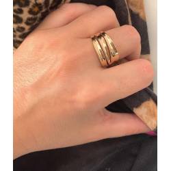 Bague Ajourée En Plaqué or 18 CARATS 750 Millièmes Tailles 48 à 68