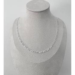 Chaîne 45CM X 3MM Figaro Alternée 1-1 Argent Massif 925/1000