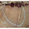 Chaîne 55CM X 3MM Figaro Alternée 1-1 Argent Massif 925/1000