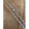 Bracelet 21CM X 3MM Figaro Alternée 1-1 Argent Massif 925/1000
