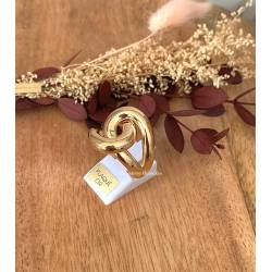 Bague Large Nœud Entrelacé plaqué or 18 Carats Tailles 50 à 66