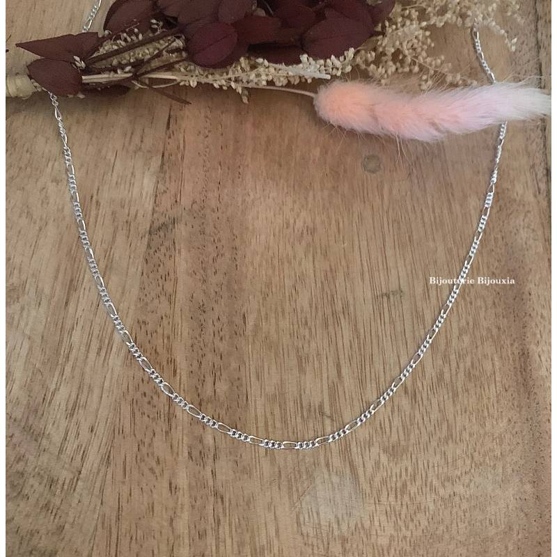 Chaîne Fine Figaro Argent Massif 925/1000 Longueurs CHOIX BIJOUX MIXTE