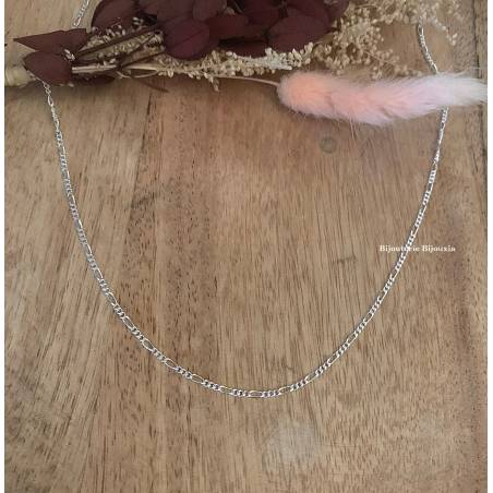 Chaîne Fine Figaro Argent Massif 925/1000 Longueurs CHOIX BIJOUX MIXTE