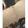 Bracelet Maille Forçat Limée 19CM Plaqué Or 18 Carats 750/1000 MIXTE