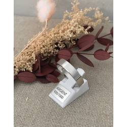 Bague Alliance épaisse 5MM Argent Massif 925/000 Rhodié T50 à 68