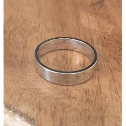 Bague Alliance épaisse 5MM Argent Massif 925/000 Rhodié T50 à 68