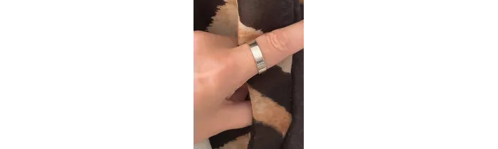 Bague Alliance épaisse 5MM Argent Massif 925/000 Rhodié T50 à 68