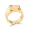 Bague T.52 Chevalière En Plaqué or 18 Carats 750/1000 Homme/Femme