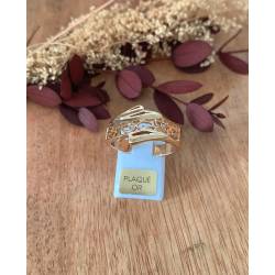 Bague Ajourée En Plaqué Or 18 Carats 750/1000 T48 à 66
