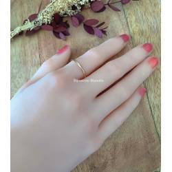 Bague Alliance Fine Plaqué Or 18 Carats 750/000 Tailles 48 à 70