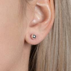 Boucles D'oreilles Boules 6 MM Argent Massif 925/1000 Bijoux Femme
